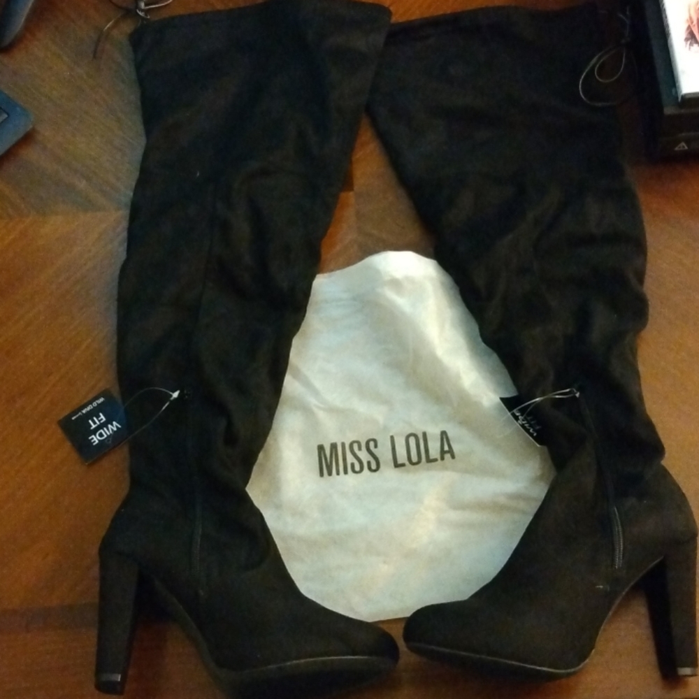 Miss Lola Knee High Boots